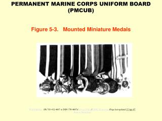 Figure 5-3. Mounted Miniature Medals