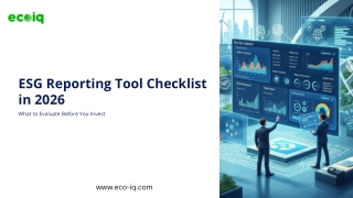 ESG Reporting Tool Checklist in 2026 What to Evaluate Before You Invest