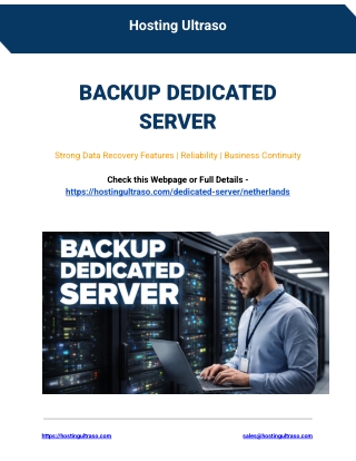 BACKUP DEDICATED SERVER
