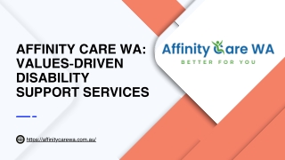 Affinity Care WA: Values-Driven Disability Support Services