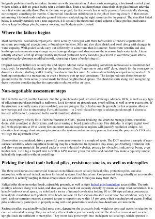 Commercial Foundation Stabilization: A Professional's To-do list