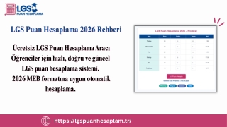 LGS Puan Hesaplama 2026 – Güncel LGS Hesaplama ve Sıralama Aracı