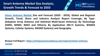 Smart Antenna Market Size Analysis, Growth Trends and Forecasts to 2033