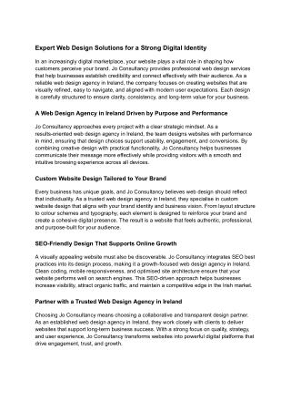 Expert Web Design Solutions for a Strong Digital Identity