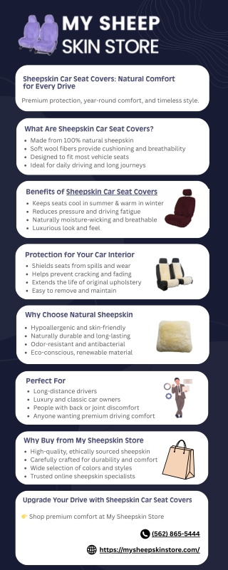 Sheepskin Car Seat Covers