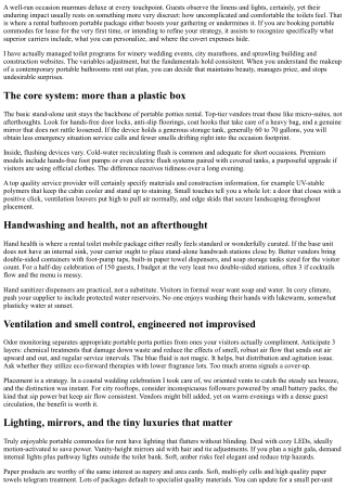 Rental Commode Portable Bundles: What's Consisted of?