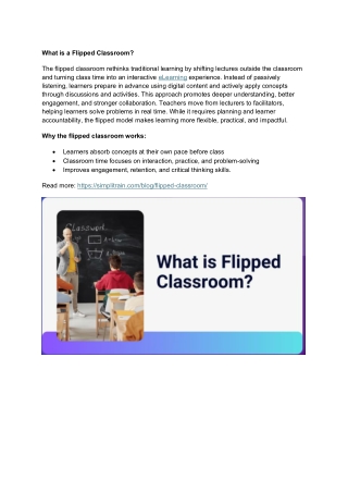 What is a Flipped Classroom