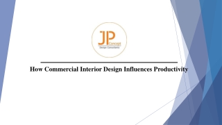 How Commercial Interior Design Influences Productivity