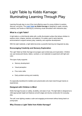 Light Table by Kiddo Karnage_ Illuminating Learning Through Play