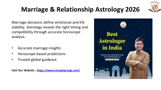 Marriage & Relationship Astrology 2026