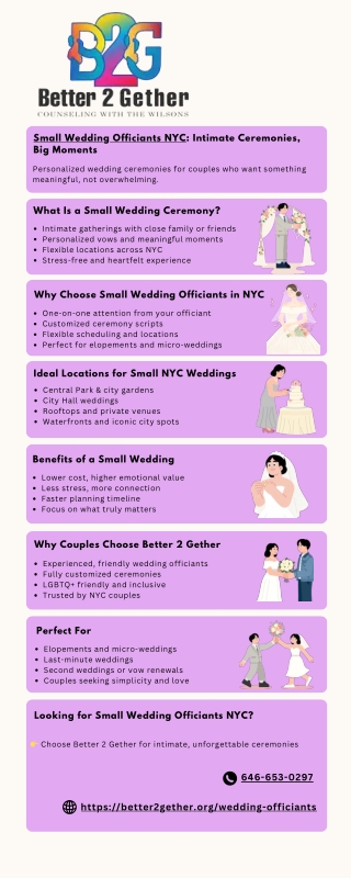 Small Wedding Officiants NYC