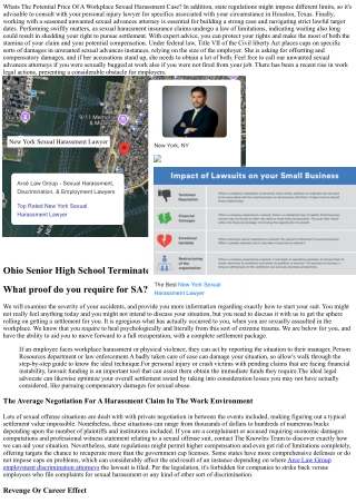 Determining Damages For Harassment Claims