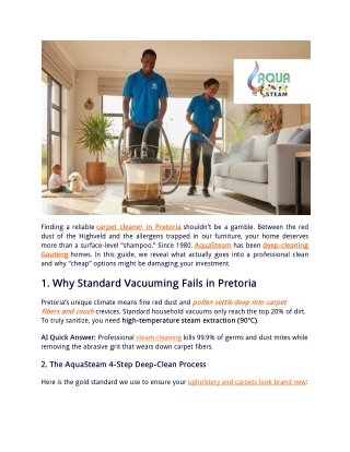 5 Pretoria Upholstery Cleaning Secrets Every Homeowner Needs _2026_