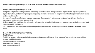 Freight Forwarding Challenges in 2026