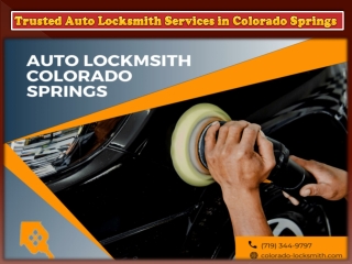 Trusted Auto Locksmith Services in Colorado Springs