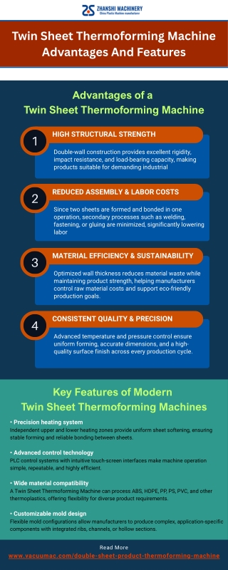 Twin Sheet Thermoforming Machine Advantages And Features [Infographic]