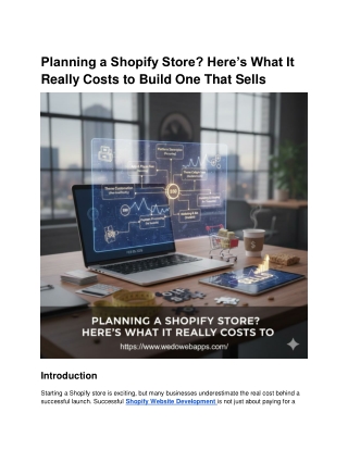 Shopify Store Costs: Build One That Sells Now