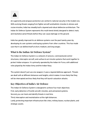 Shielding the Skies_ Understanding the Indian Air Defence System and Its Key Assets