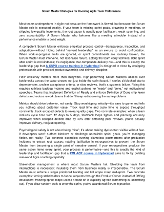 Scrum Master Strategies for Boosting Agile Team Performance