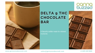 Delta 9 THC Chocolate Bar | Get CannaBuzzed