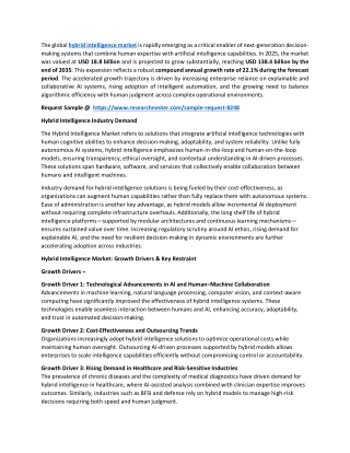 Hybrid Intelligence Market Size, A Comprehensive Outlook and Forecast for 2026-2