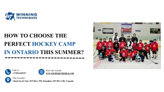 How to Choose the Perfect Hockey Camp in Ontario This Summer