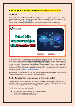 CRM Online Training - Microsoft Dynamics 365 Courses