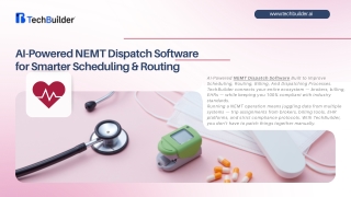 AI-Powered NEMT Dispatch Software for Smarter Scheduling & Routing
