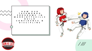 How Our Taekwondo Programs in Marriottsville Build Confidence & Discipline