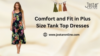 Comfort and Fit in Plus Size Tank Top Dresses