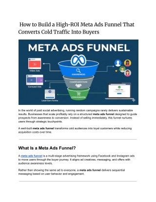How to Build a High-ROI Meta Ads Funnel That Converts Cold Traffic Into Buyers