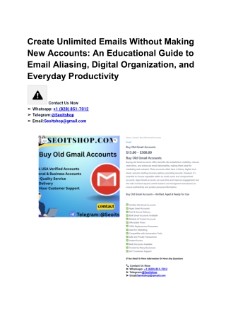 Create Unlimited Emails Without Making New Accounts
