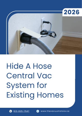 Hide a Hose Central Vac System for Modern Homes | The Vacuum Store
