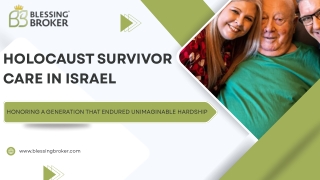 Compassionate Holocaust Survivor Care in Israel – Be Part of the Change