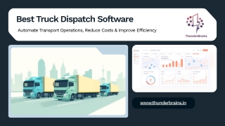 Best Truck Dispatch Software in Gurugram, India to Automate Transport Operations, Reduce Costs & Improve Efficiency - (1