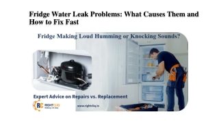 Fridge Water Leak Problems What Causes Them and How to Fix Fast