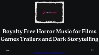 Royalty Free Horror Music for Films Games Trailers and Dark Storytelling