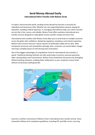 Send Money Abroad Easily