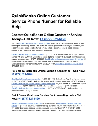 How to Fix Errors Using QuickBooks Online Customer Service?