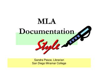 MLA Documentation Style