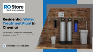 Premium Water Filtration Systems - Ro Store Chennai