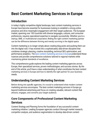 Best Content Marketing Services in Europe.docx