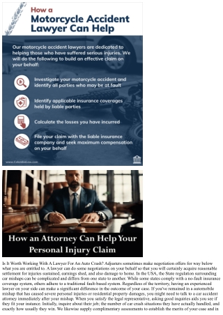 When To Obtain An Attorney After A Car Mishap O'connor Acciani & Levy