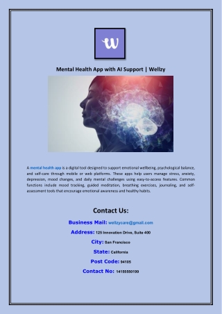 Mental Health App with AI Support