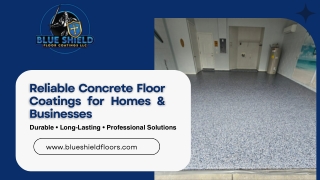 Custom Concrete Floor Coatings for Residential and Commercial Needs
