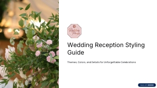 Wedding Reception Styling Guide: Themes, Colours, and Details