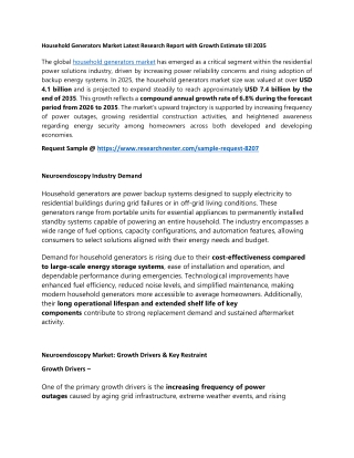 Household Generators Market