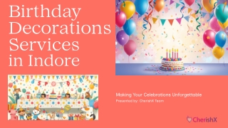 Birthday Decorations Services in Indore