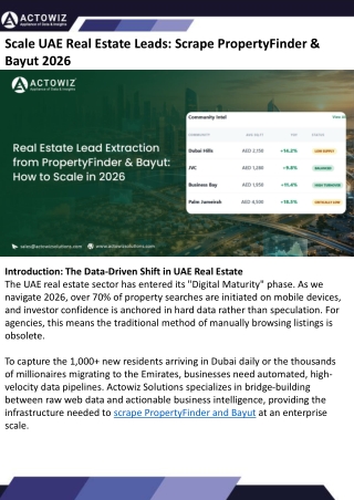 Scale UAE Real Estate Leads: Scrape PropertyFinder & Bayut 2026