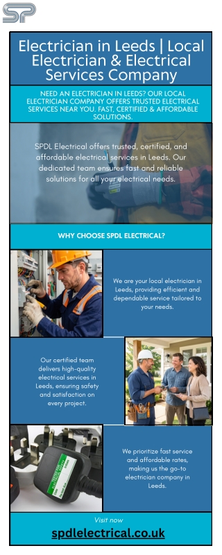 Electrician in Leeds  Local Electrician & Electrical Services Company